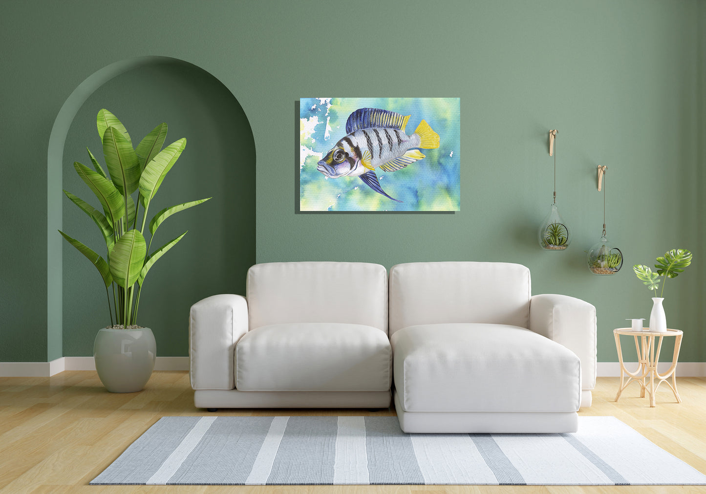 Wanddecoratie "Tropische vis"