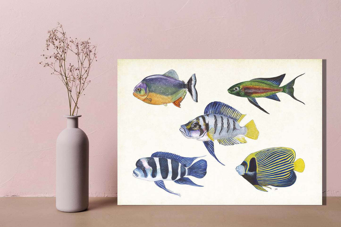 Wanddecoratie "Tropische vissen"