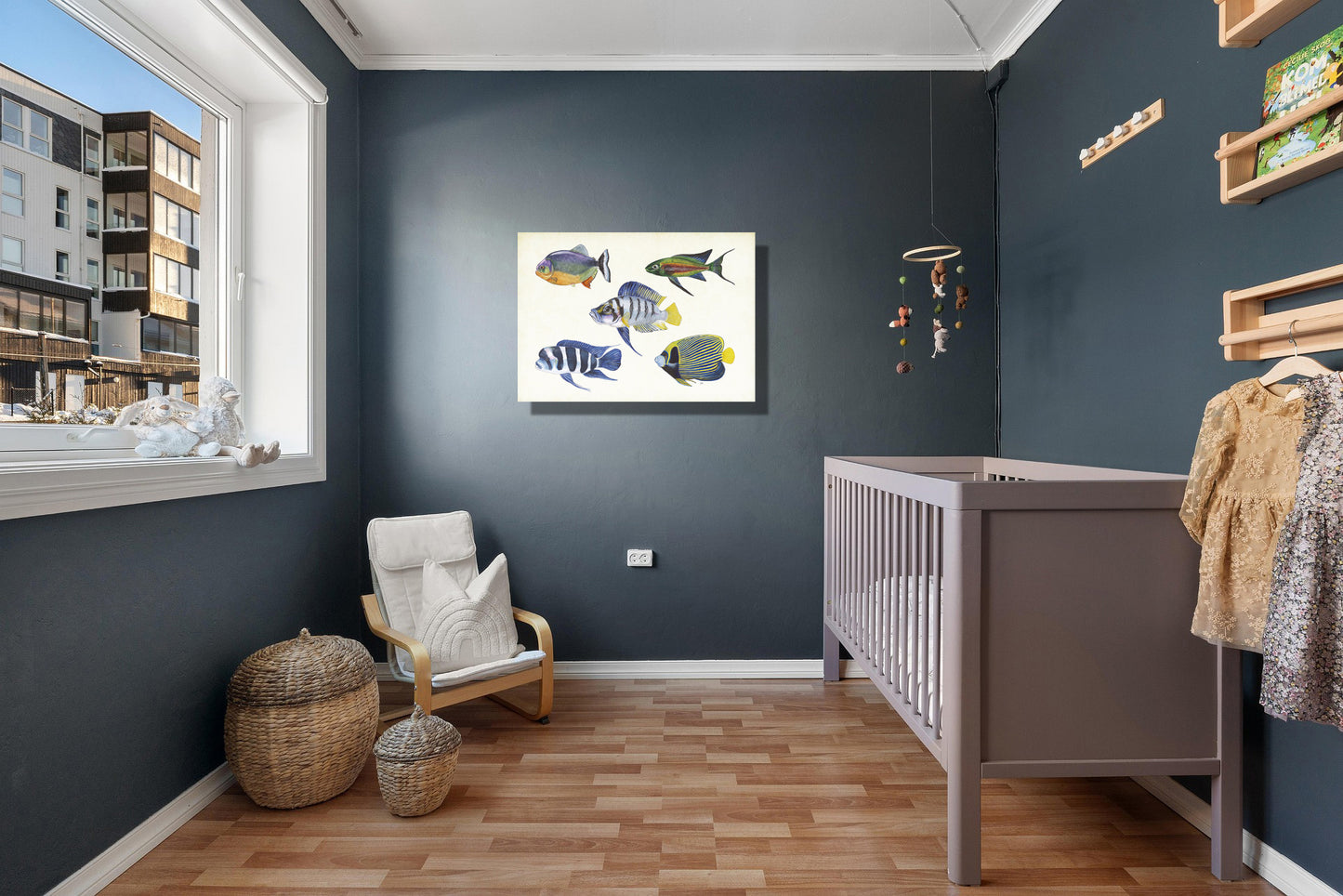 Wanddecoratie "Tropische vissen"