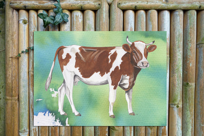 Tuinposter "Fries Holland Koe"