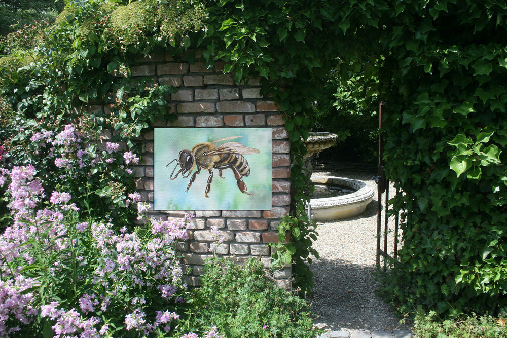Tuinposter "Honingbij staand"