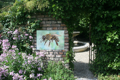 Tuinposter "Honingbij staand"