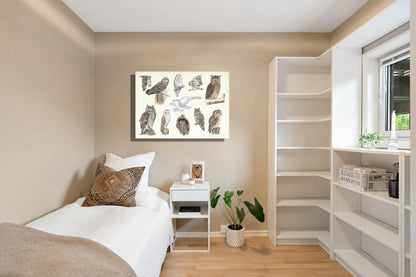 Wanddecoratie "Uilen"