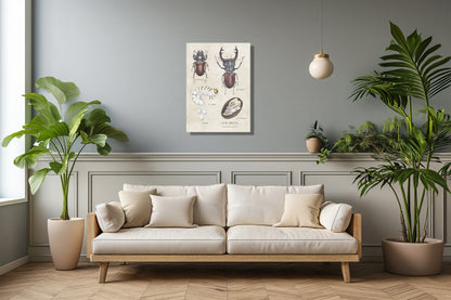 Wanddecoratie "Vliegend hert, het leven van"