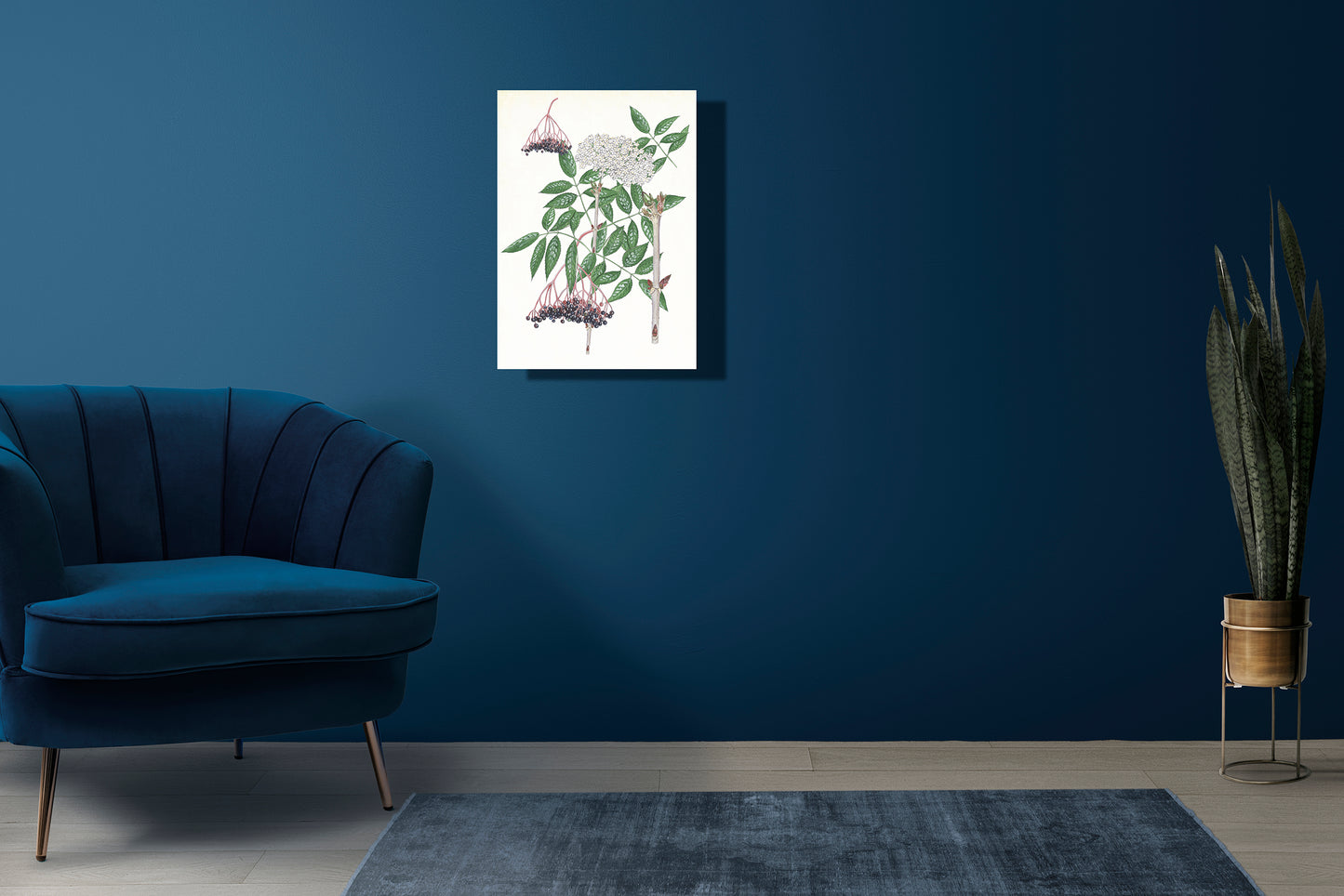 Wanddecoratie "Vlier, het leven van"