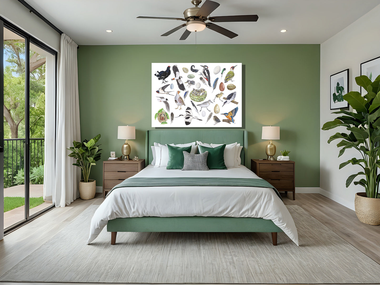 Wanddecoratie "Vogels, het leven van"