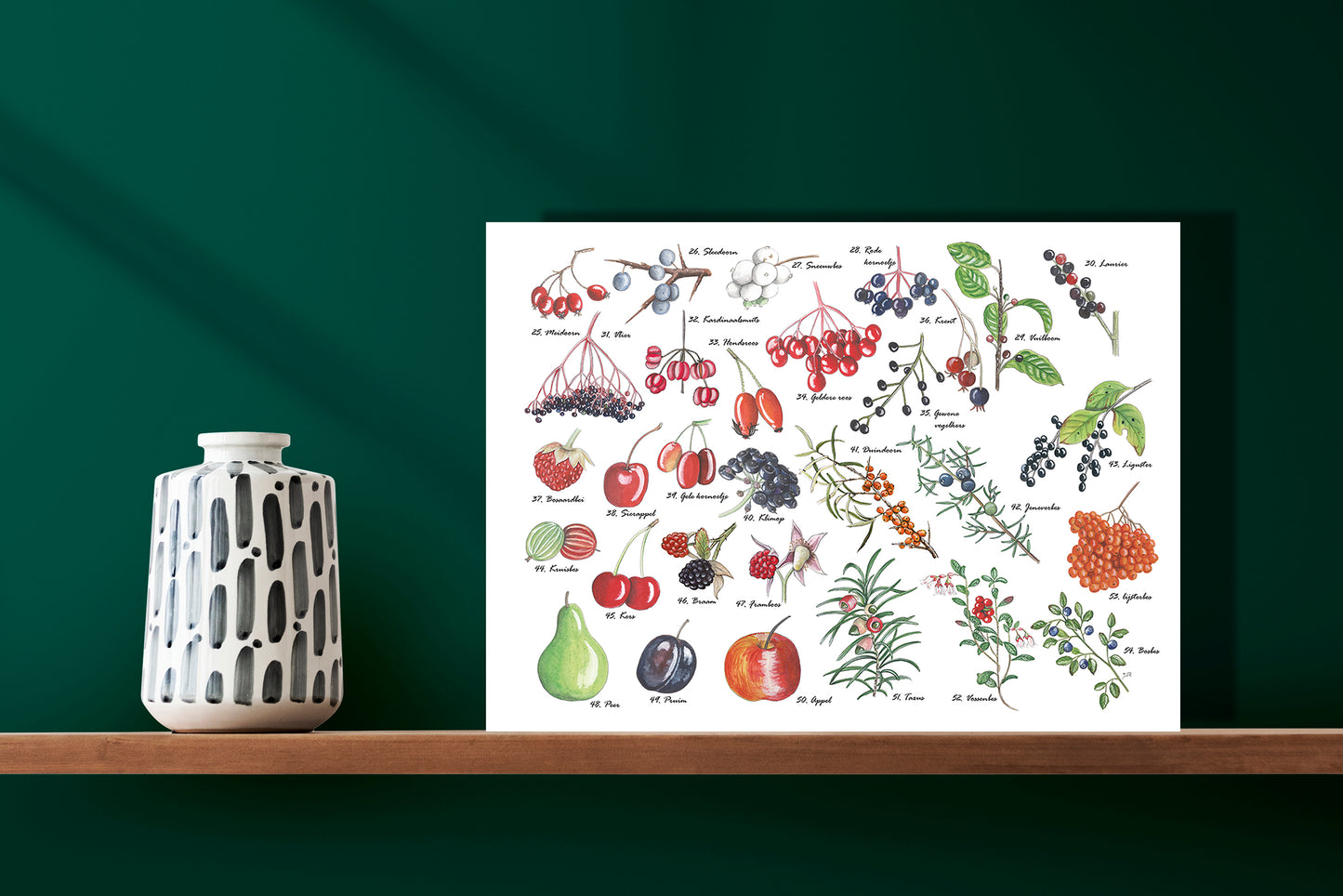 Wanddecoratie "Vruchten"