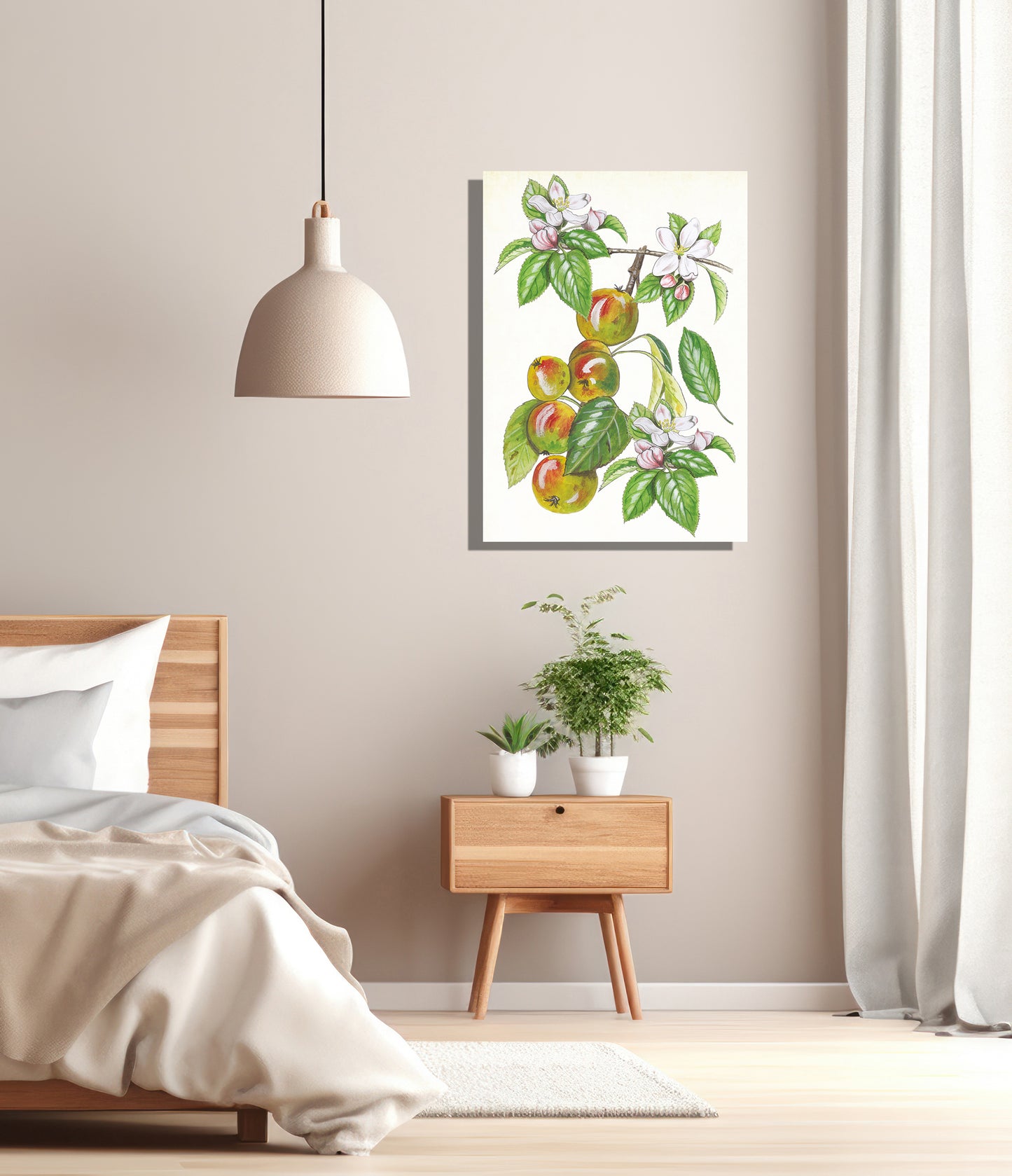Wanddecoratie "Wilde appel, het leven van"