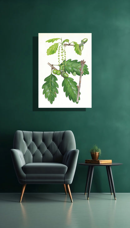 Wanddecoratie "Wintereik, het leven van"