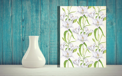 Wanddecoratie "Witte lelies"