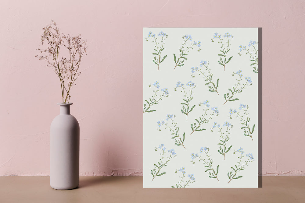 Wanddecoratie "Zompvergeet-mij-nietje"
