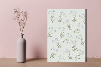 Wanddecoratie "Zompvergeet-mij-nietje"