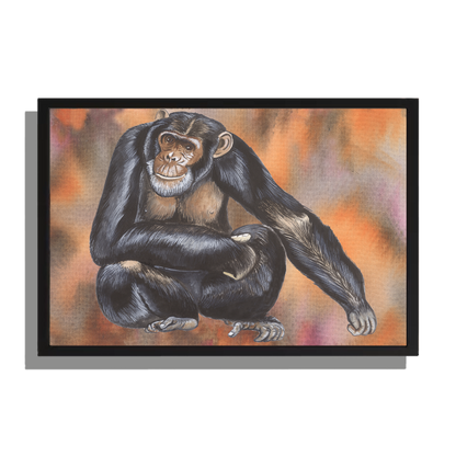 Wanddecoratie "Chimpansee"