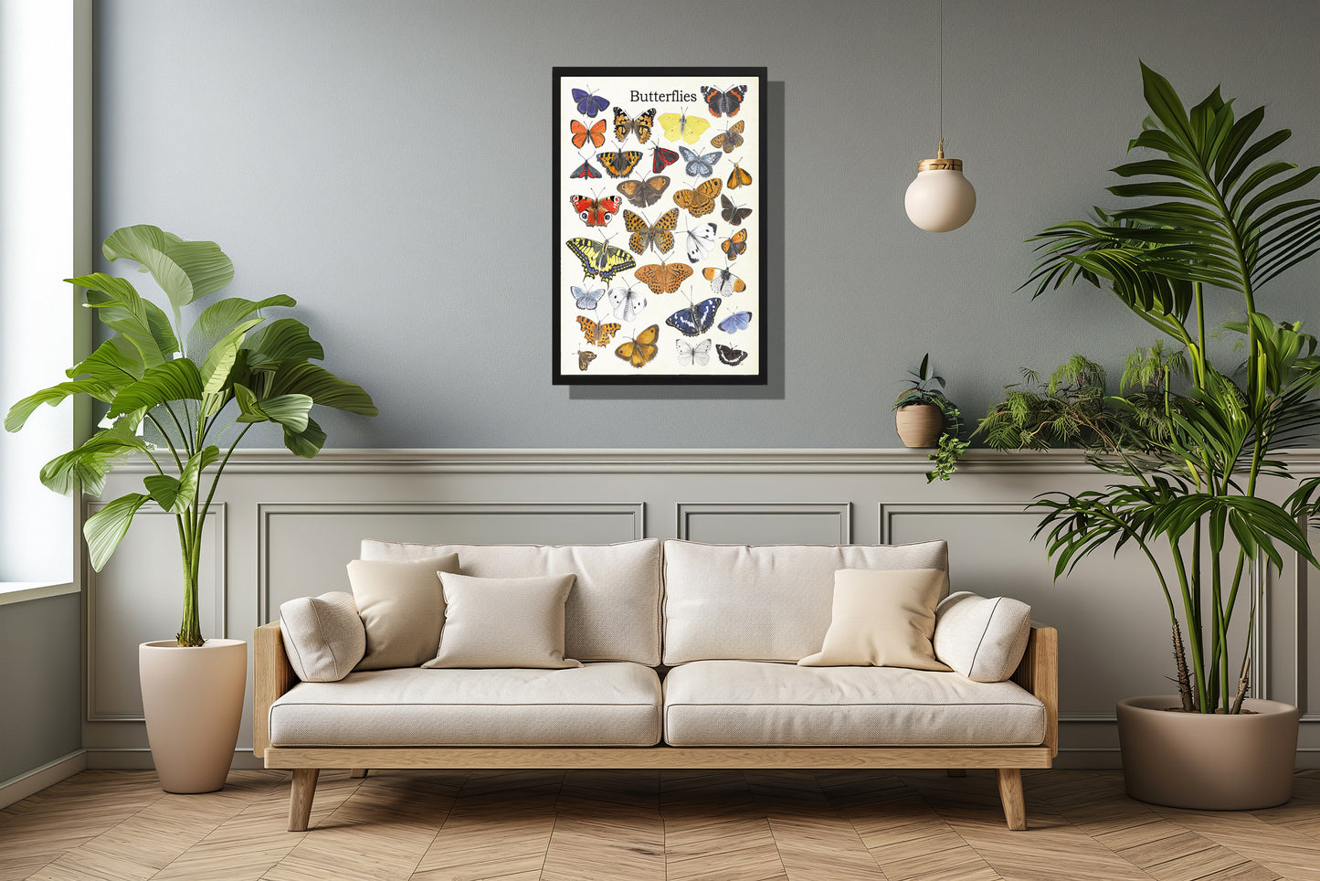 Ingelijst "Butterflies"