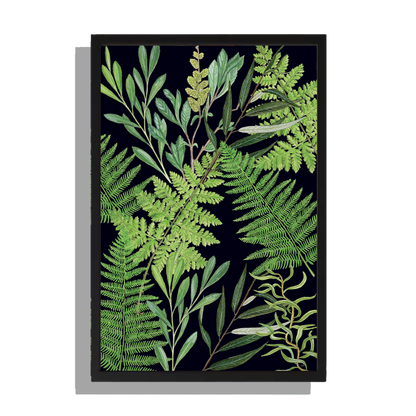 Wanddecoratie "Bladeren in de nacht"