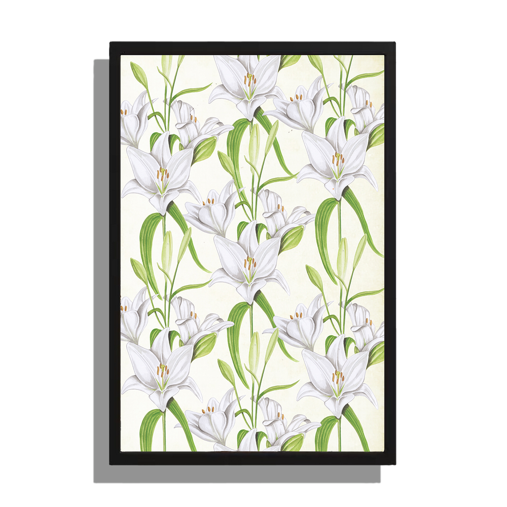 Ingelijst "Witte lelies"