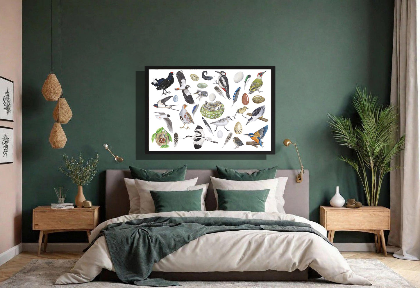 Ingelijst "Vogels, het leven van"