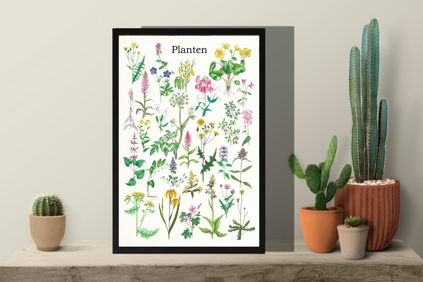 Ingelijst "Planten"