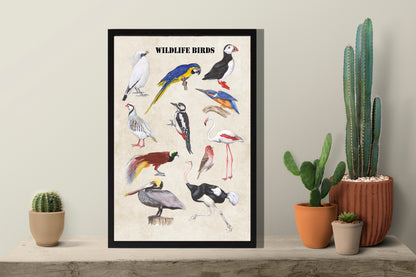 Ingelijst "Wildlife Birds"