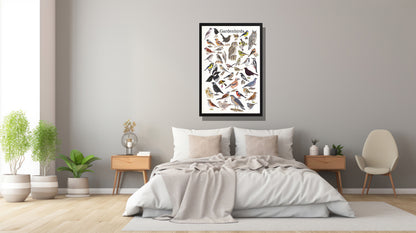 Ingelijst "Gardenbirds"