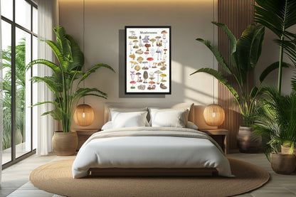 Ingelijst "Mushrooms"