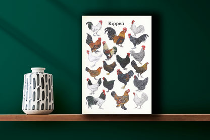 Wanddecoratie "Kippen"