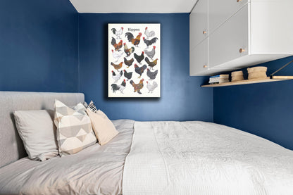 Wanddecoratie "Kippen"
